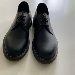 Dr. Martens Black Leather 3-Eye Derby Shoes